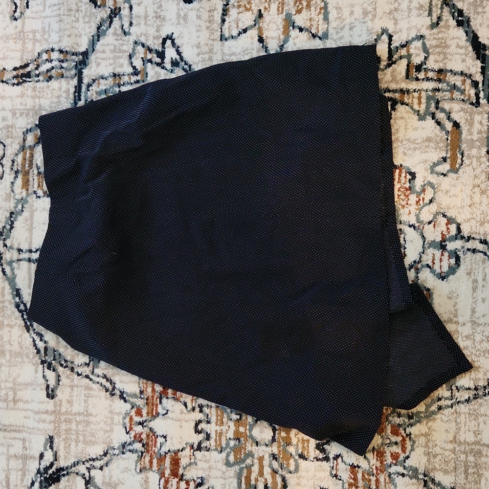 Knee length asymmetrical skirt